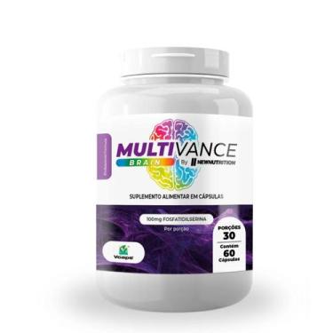 Imagem de Multivance Brain Caffeine 100mg 60 Capsulas New Nutrition, Natural