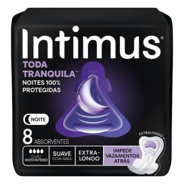 Imagem de Absorvente Intimus Toda Tranquila Noturno Extra Longo com Abas 8 Unida