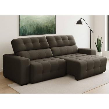 Imagem de Sofá 3 Lugares Retrátil Reclinável 230cm Veludo Atualle Ferguile