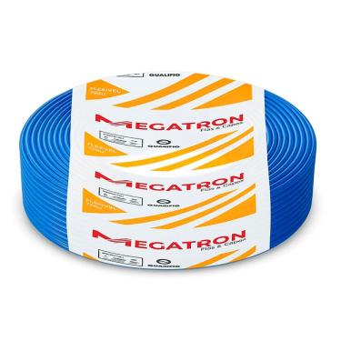 Imagem de Cabo Flexível 2.5mm Megatron - Rolo de 100 Metros - Antichamas - Azul