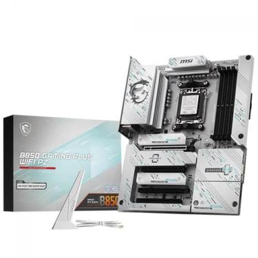 Imagem de Placa Mãe MSI B850 Gaming Plus WIFI PZ, Chipset B850, AMD AM5, ATX, DD