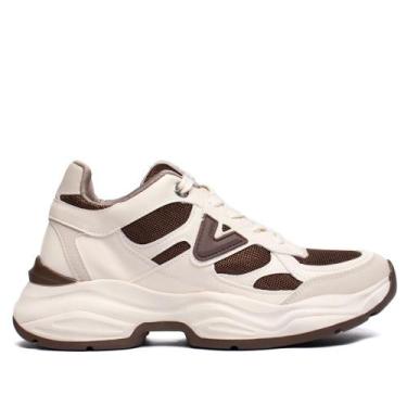 Imagem de Tênis Feminino Via Marte Chunky Esportivo Off White/Marrom, Off white,