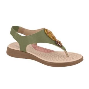 Imagem de Sandalia Feminina Modare Ortopedica Esporão Fascite Plantar Elastico Pedras Ref: 7174.1...