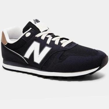 Imagem de Tênis New Balance 373 V2 Masculino - Preto e Bege, 38