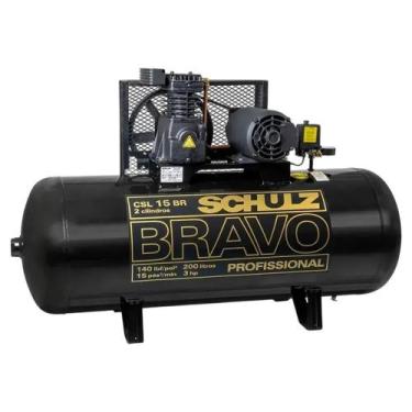 Imagem de Compressor Pistao 200L 15PCM 3HP 220V Shulz Bravo 921.7987-0 - SCHULZ