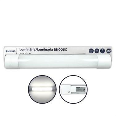 Imagem de Luminária De Teto Slim Fit Tubular 50cm 11,5w Philips, Bivolt