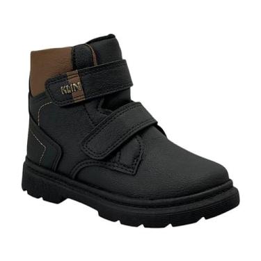 Imagem de Bota Klin Infantil London Mini 365018 Preta/Marrom, Preto, 23