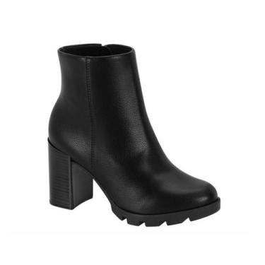 Imagem de Bota Cano Baixo Beira Rio 9074100 Feminino, Preto, 35
