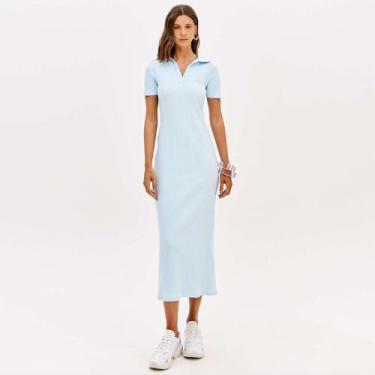 Imagem de Vestido Super Mid Easy Lança Perfume Polo Pr26 Azul Feminino, GG