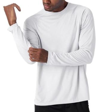 Imagem de Camisa Segunda Pele Proteção Solar UV 50 Unissex - - Decole, Branco, G