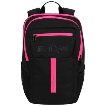 Imagem de Mochila de Beach Tennis Shark BT Pro, Preto, Rosa