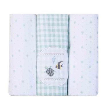 Imagem de Cueiro flanelado estampado 80cm x 80cm - PAPI TEXTIL