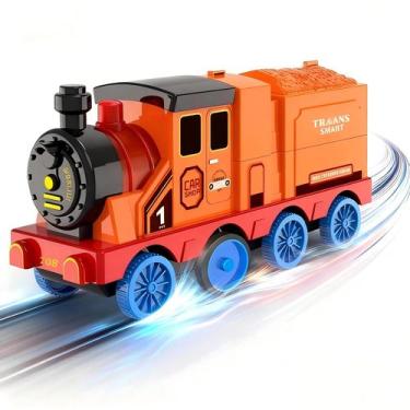 Imagem de Trem de Brinquedo Infistaky com Garagem Transformável e Catapulta para