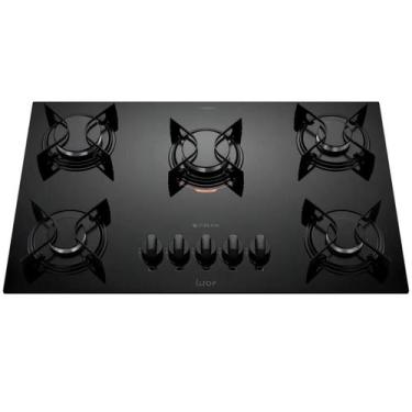 Imagem de Cooktop Atlas U Top 5 Bocas Gás Mesa Vidro Preto Bivolt Acendimento Au