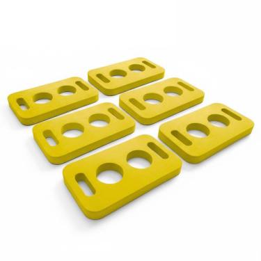 Imagem de Suporte Espaguete Piscina Conector Macarrão EVA Recreação - Kit com 6 