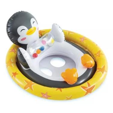 Imagem de Boia Inflável de Cintura Bote Infantil Animaizinhos - Intex, Pinguim