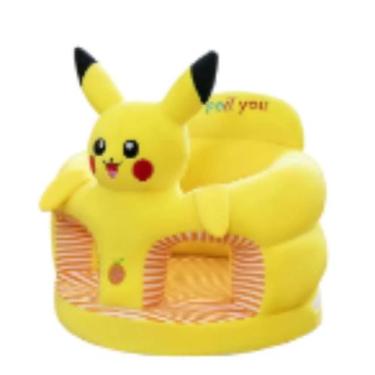 Imagem de Cadeirinha Puff Pikachu Almofada Bebê Ja vai com Enchimento - grupo mi