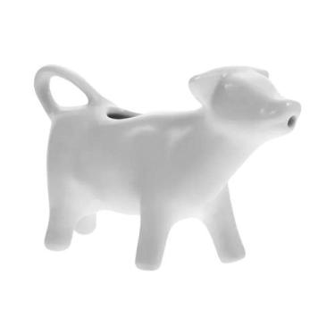 Imagem de Jarra De Cerâmica Em Formato De Vaca Para Leite, Creme, Café, Molho E 