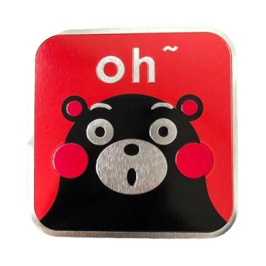 Imagem de Adesivos De Metal 3D De Urso Fofo Para Motocicletas, Emblemas E Logoti