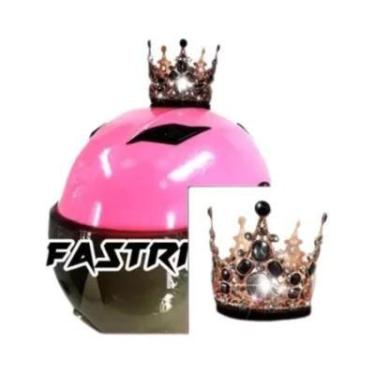 Imagem de Acessório Decorativo Artesanal De Metal Criativo Para Capacete De Moto