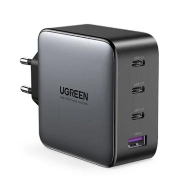 Imagem de Carregador Rápido Ganx USB 100w 4 Em 1, Preto