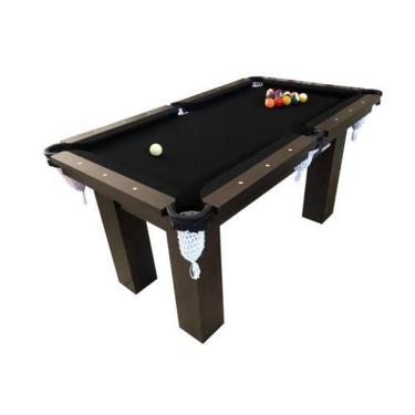 Imagem de Mesa de Sinuca Snooker Bilhar Engers 0,90 x 1,60 Base de Pedra Tabaco Tecido-Unissex