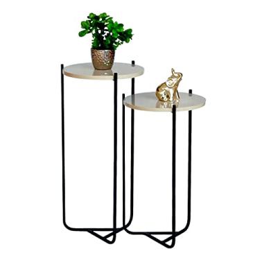 Imagem de MESA LATERAL VENEZA PRETA 300 X 650MM (6021OFF/OFF/P)