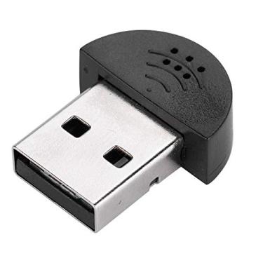 Imagem de Mini microfone USB Hakeeta para computadores laptop, desktops portáteis de estúdio, microfone, microfone, gravador, microfone (preto)
