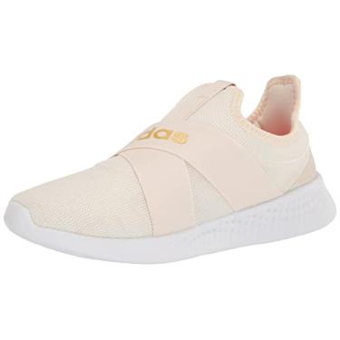 Imagem de adidas Tênis de corrida feminino Puremotion Adapt, Branco/Off Branco/Bege Dourado, 36