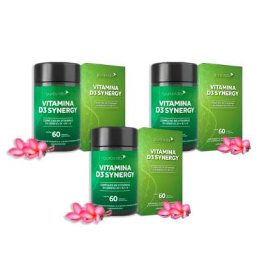 Imagem de 3x Synergy D3-2.000ui-K2-Mk7-60 Caps de 1.200mg-Pura Vida