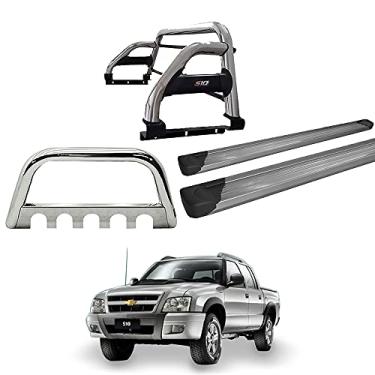 Imagem de Kit Quebra Mato +Santo Ant Duplo+Estribo-S10 94/11 Cromo C/D