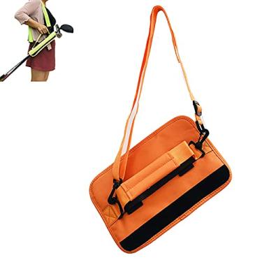Imagem de Yajun Bolsa de armazenamento leve para taco de golfe, bolsa de transporte, tecido Oxford, organizador de tacos de golfe, acessórios esportivos duráveis, laranja