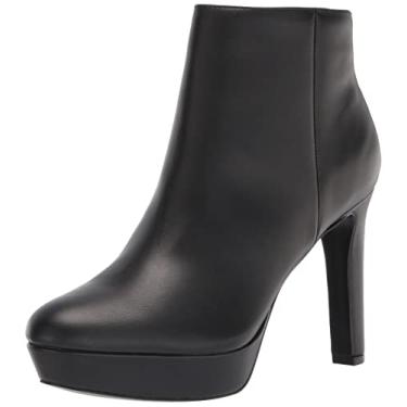 Imagem de NINE WEST Bota feminina Glowup3, Couro preto, 7.5