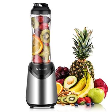 Imagem de Liquidificador La Reveuse, Vitaminas, Garrafa Esportiva Portátil, Tamanho Individual, 300 watts, sem BPA, Prata, 530 ml