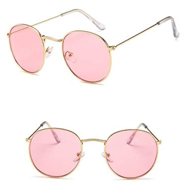 Imagem de Óculos de sol da moda Retro Oval Óculos de Sol Feminino/Homem Designer Vintage Pequeno Preto Vermelho Amarelo Tons Óculos de Sol Óculos de Sol,C7,Liga