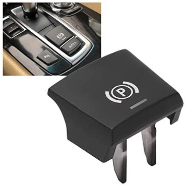 Imagem de Tampa do interruptor do freio de estacionamento do botão P do freio de estacionamento tampa preta 61316822518 botão do interruptor do freio de estacionamento P tampa etiqueta de substituição para