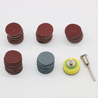 Imagem de SHENGANG 100pcs lixas 1 polegada 25mm discos de lixa almofada 100-3000 grão abrasivo almofada de polimento, apto para ferramenta rotativa dremel
