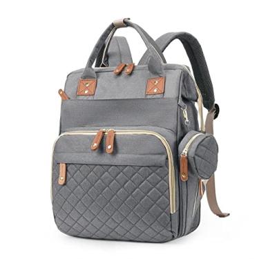 Imagem de mochila maternidade, Bolsa Mochila Maternidade Impermeável Bebê Menino Menina, Grande capacidade e mochila de bebê conveniente