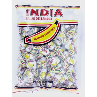 Imagem de Balas de Banana Mastigaveis india 1000g