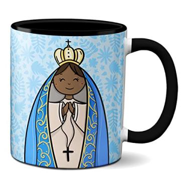 Imagem de Caneca Nossa Senhora Aparecida Mãe De Deus Padroeira Brasil (Preta)