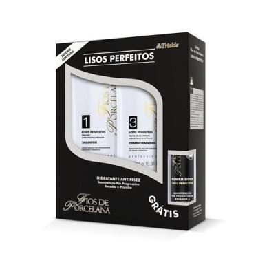 Imagem de Kit Lisos Perfeitos Triskle Shampoo E Condicionador 500ml - Triskle Co