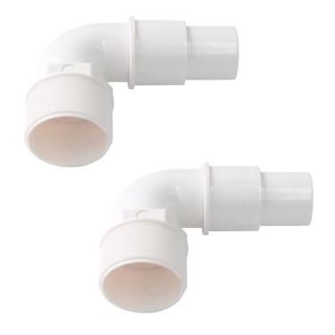 Imagem de ATIE Adaptador de mangueira de piscina de cotovelo de 90 graus de 3,8 cm SPX1105Z3 Substituição para bomba de piscina acima do solo, filtro, escumadeira, compatível com adaptadores Hayward SPX1105Z3,