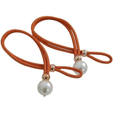 Imagem de Suportes de cortina Um par de cortina pendurada fivela de bola simples acessórios de borla alça de corda decoração de sala de estar espiga de suspensão, T1,2 par