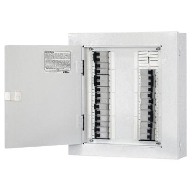 Imagem de Quadro dist compacto bifásico 80a 28disj din sobrepor+geral