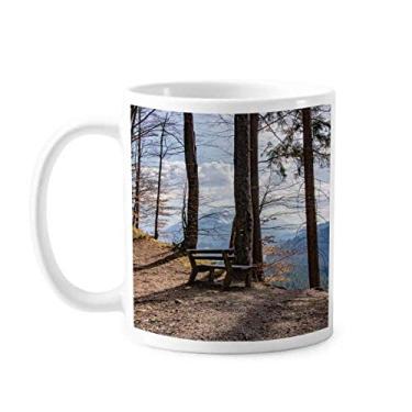 Imagem de Sky Bench Caneca de cerâmica com cenário de natureza e ciência florestal cerâmica para café e porcelana