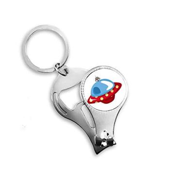 Imagem de Universo e alienígena OVNI Art Déco Presente Fashion Nail Nipper Anel Chaveiro Abridor de Garrafas Cortador