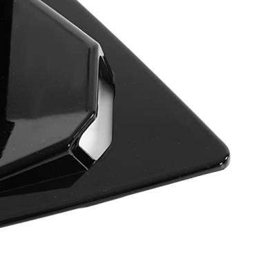 Imagem de Acabamento das persianas das janelas laterais traseiras, cobertura de cortinas de ventilação sem desbotamento preto brilhante resistente para substituição de carro para Buick Regal 2017-2021