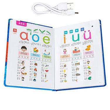 Imagem de Livro de Aprendizagem Pinyin Chinês | Pinyin Point Reading Audiobook | Audiolivro chinês Pinyin, máquina de educação infantil, brinquedos educativos pré-escolares para bebês Aocate