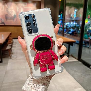 Imagem de Astronaut Holder Phone Case Para Samsung Galaxy A7 A6 A8 J4 J6 Plus J8 2018 J330 J530 J730 J3 J5 J7 Pro A3 A5 A7 2017 Cover Cases, Rose Red, For Galaxy S20 Ultra