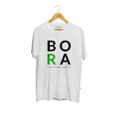 Imagem de Camiseta Eco Bora 5Rs Branca Masculina - Use Bora